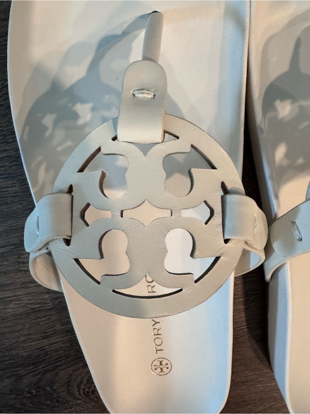 Tory Burch Miller Cloud Sandals – White – Minimal Luxury Summer Slide - Picture 7 of 8